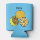 Lemon cartoon illustratie blikjeskoeler (Achterkant)