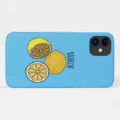 Lemon cartoon illustratie Case-Mate iPhone case (Achterkant (horizontaal))
