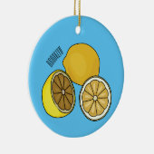 Lemon cartoon illustratie keramisch ornament (Rechts)