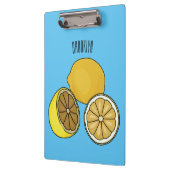 Lemon cartoon illustratie klembord (Links)
