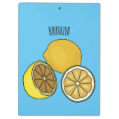 Lemon cartoon illustratie klembord (Achterkant)