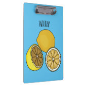 Lemon cartoon illustratie klembord (Rechts)