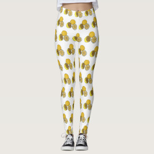 Lemon cartoon illustratie leggings