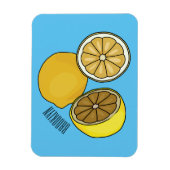 Lemon cartoon illustratie magneet (Verticaal)