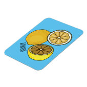 Lemon cartoon illustratie magneet (Linkerzijde)