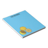 Lemon cartoon illustratie notitieblok (Schuin)