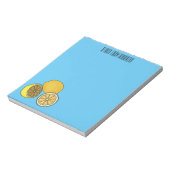 Lemon cartoon illustratie notitieblok (Linkerzijde)