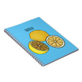 Lemon cartoon illustratie notitieboek (Rechterzijde)