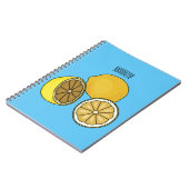 Lemon cartoon illustratie notitieboek (Linkerzijde)