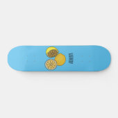 Lemon cartoon illustratie persoonlijk skateboard (Horizontaal)