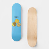 Lemon cartoon illustratie persoonlijk skateboard (Voorkant)