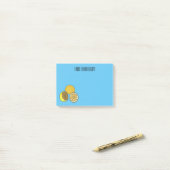 Lemon cartoon illustratie post-it® notes (Op bureau)