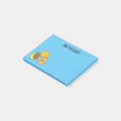 Lemon cartoon illustratie post-it® notes (Schuin)