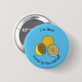 Lemon cartoon illustratie ronde button 5,7 cm (Voorkant /achterkant)