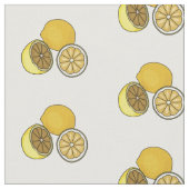 Lemon cartoon illustratie stof (Close Up)