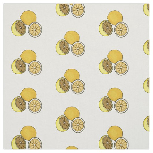 Lemon cartoon illustratie stof (Swatch)