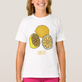 Lemon cartoon illustratie t-shirt (Voorkant)