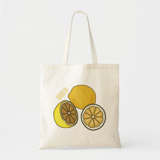 Lemon cartoon illustratie tote bag (Voorkant)