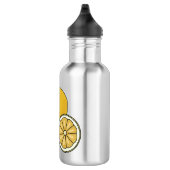 Lemon cartoon illustratie waterfles  (Rechts)