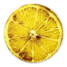 Lemon Ceramic Knob.