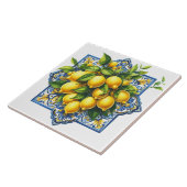 Lemon Ceramic Tile Tegeltje (Zijkant)