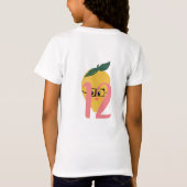 Lemon Character Birthday Shirten for Girls T-shirt (Achterkant)