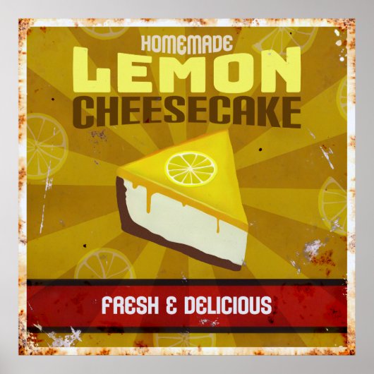 Lemon Cheesecake Poster (Voorkant)