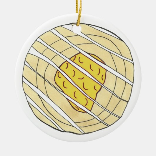 Lemon Cherry Danishes Breakfast Sweet Pastry Keramisch Ornament (Voorkant)