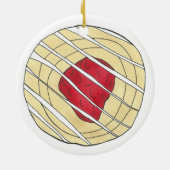 Lemon Cherry Danishes Breakfast Sweet Pastry Keramisch Ornament (Achterkant)