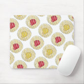 Lemon Cherry Danishes Breakfast Sweet Pastry Muismat (Met muis)