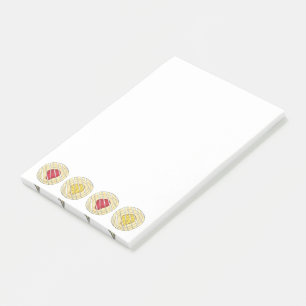 Lemon Cherry Danishes Breakfast Sweet Pastry Post-it® Notes