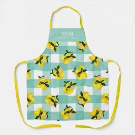 Lemon Chic Aqua Gingham Schort