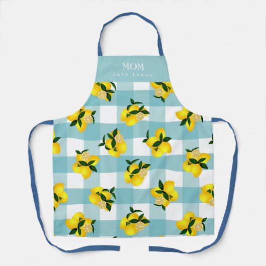 Lemon Chic Blue Gingham Schort (Voorkant)