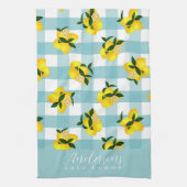 Lemon Chic Blue Gingham Theedoek (Verticaal)