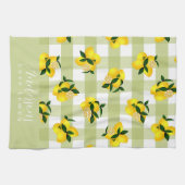 Lemon Chic Green Gingham Theedoek (Horizontaal)