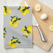 Lemon Chic Grey Theedoek (Quarter Fold)