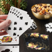 Lemon Chic Monogram Zwart Pokerkaarten (Insitu)