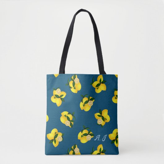 Lemon Chic Turquoise Tote Bag (Voorkant)