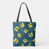Lemon Chic Turquoise Tote Bag (Achterkant)