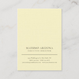 Lemon Chiffon Kleur Minimalistisch Eenvoudig Premi Visitekaartje