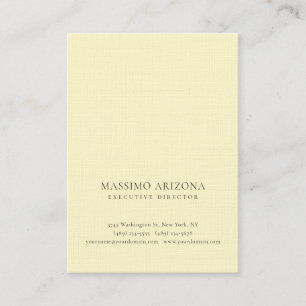 Lemon Chiffon Kleur Minimalistisch Eenvoudig Premi Visitekaartje
