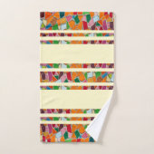 Lemon Chiffon Mosaic Pattern Bad Handdoek (Handdoek)