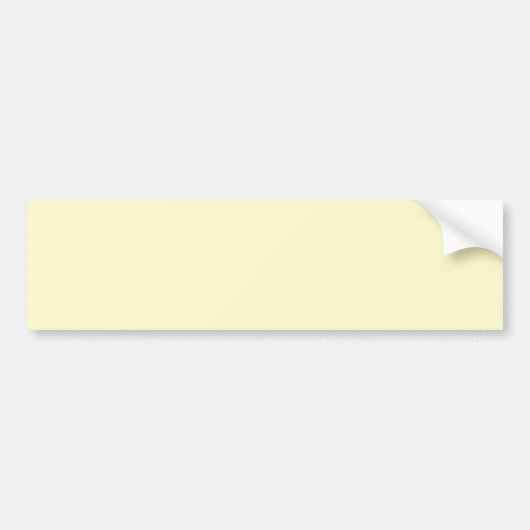 Lemon Chiffon Solid Color Bumpersticker (Voorkant)