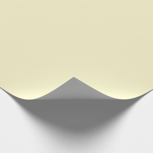 Lemon Chiffon Solid Color Cadeaupapier (Hoek)