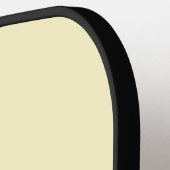 Lemon Chiffon Solid Color Pickleball Paddle (Links Detail)