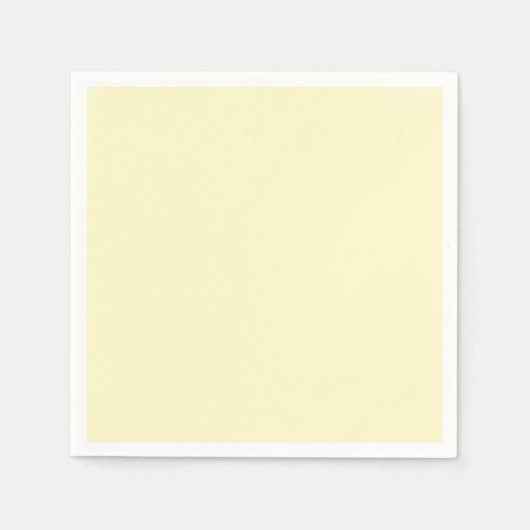 Lemon Chiffon Solid Color Servet (Voorkant)