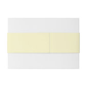Lemon Chiffon Solid Color Uitnodigingen Wikkel (Achterkant Voorbeeld)
