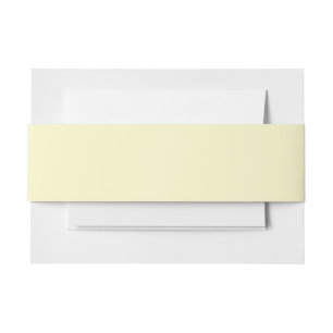 Lemon Chiffon Solid Color Uitnodigingen Wikkel