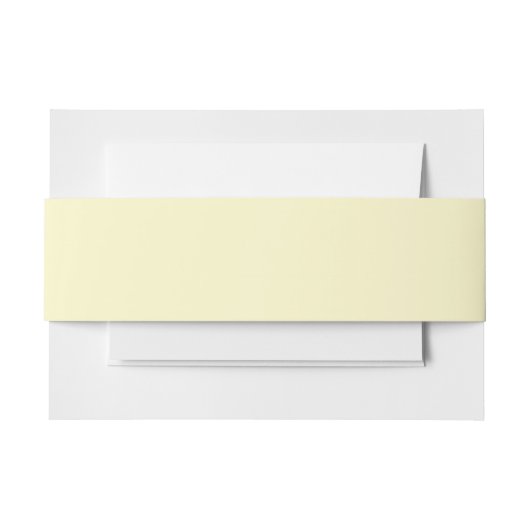 Lemon Chiffon Solid Color Uitnodigingen Wikkel (Voorkant Voorbeeld)