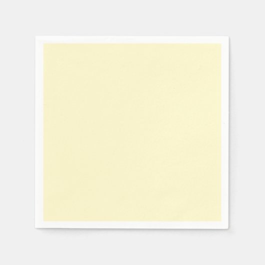 Lemon Chiffon Standard Cocktail Paper Napkin Servet (Voorkant)